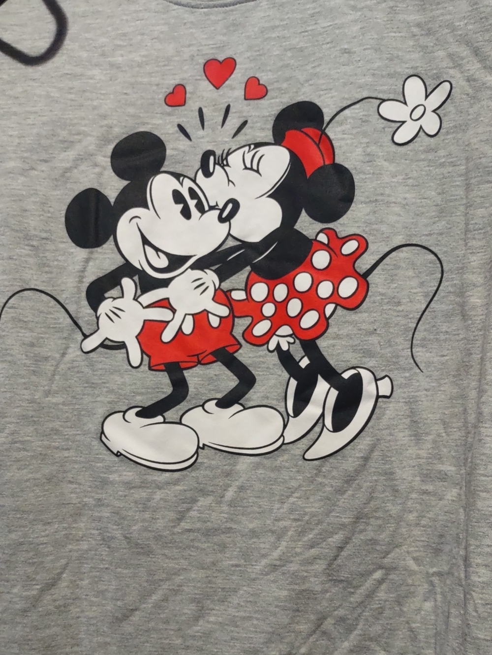 Mickey & Minnie Mouse KISS Smooch LOVE Tee * Women's Disney T-Shirt * Medium *